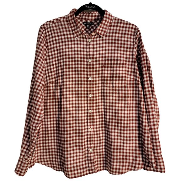 J. Crew Tops - J Crew Mercantile Flannel Button Down Shirt Size XXL